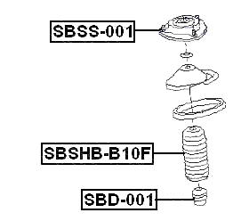 SBSS-001 - FRONT SHOCK ABSORBER MOUNTING