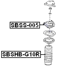 SBSS-005 - REAR SHOCK ABSORBER MOUNTING
