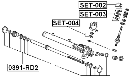 SET-003 - STEERING GEAR REPAIR KIT
