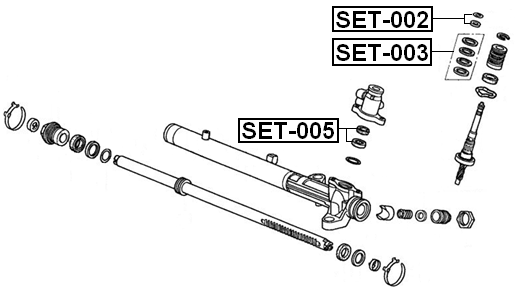 SET-005 - STEERING GEAR REPAIR KIT