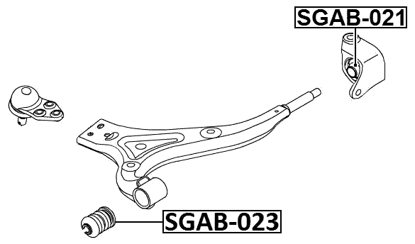 SGAB-021 - FRONT BUSHING, FRONT LOWER CONTROL ARM