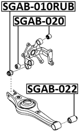 SGAB-022 - REAR ARM BUSHING