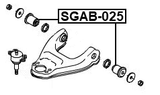 SGAB-025 - BUSHING, FRONT LOWER CONTROL ARM