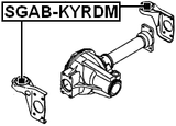SGAB-KYRDM - FRONT DIFFERENTIAL BUSHING