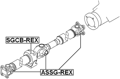 SGCB-REX - DRIVE SHAFT BEARING