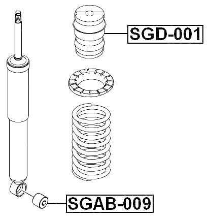 SGD-001 - REAR SHOCK ABSORBER JOUNCE BUMPER