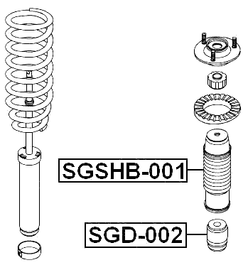 SGD-002 - FRONT SHOCK ABSORBER JOUNCE BUMPER
