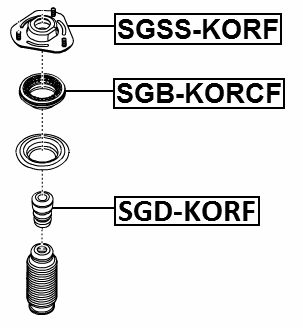 SGD-KORF - FRONT SHOCK ABSORBER JOUNCE BUMPER