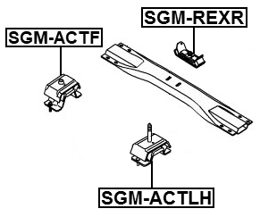 SGM-ACTLH - LEFT ENGINE MOUNT