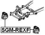 SGM-REXF - FRONT ENGINE MOUNT (HYDRO)