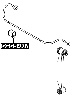 SGSB-007 - REAR STABILIZER BAR BUSH D14
