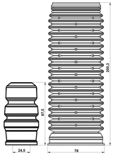 SKSHB-OCTIIF-KIT - BOOT WITH JOUNCE BUMPER FRONT SHOCK ABSORBER KIT