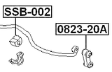 SSB-002 - FRONT STABILIZER BAR BUSH