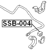 SSB-004 - REAR STABILIZER BAR BUSH D12