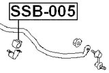 SSB-005 - FRONT STABILIZER BAR BUSH D20