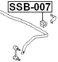 SSB-007 - REAR STABILIZER BAR BUSH D16