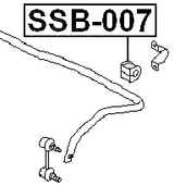 SSB-007 - REAR STABILIZER BAR BUSH D16