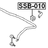 SSB-010 - REAR STABILIZER BAR BUSH D18