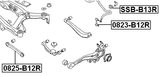SSB-B13R - REAR STABILIZER BAR BUSH D15
