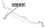 SSB-B9F - FRONT STABILIZER BAR BUSH D24