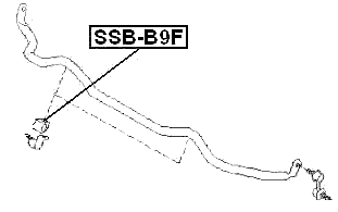 SSB-B9F - FRONT STABILIZER BAR BUSH D24