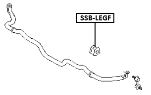 SSB-LEGF - FRONT STABILIZER BAR BUSH D24