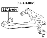 SZAB-001 - FRONT BUSHING, LOWER CONTROL ARM