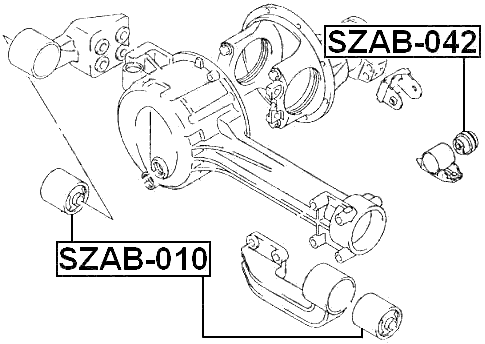 SZAB-010 - FRONT DIFFERENTIAL MOUNT