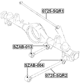 SZAB-013 - BUSHING, REAR TRAILING ARM