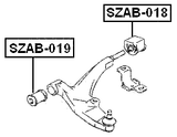 SZAB-018 - REAR BUSHING, FRONT CONTROL ARM