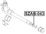 SZAB-043 - STEERING RACK BUSHING