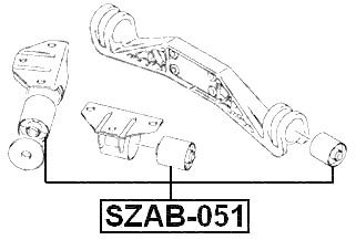 SZAB-051 - REAR DIFFERENTIAL MOUNT UPPER