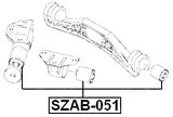 SZAB-051 - REAR DIFFERENTIAL MOUNT UPPER