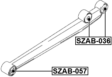 SZAB-057 - BUSHING, REAR TRAILING ARM