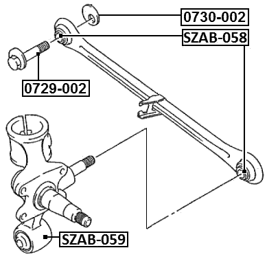 SZAB-059 - REAR KNUCKLE LOWER BUSHING