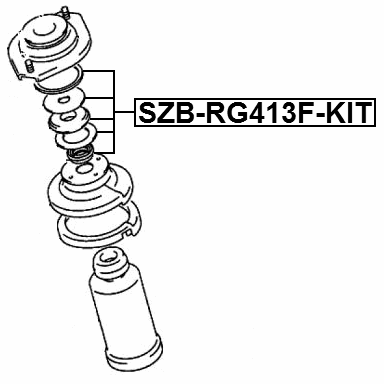 SZB-RG413F-KIT - FRONT SHOCK ABSORBER BEARING KIT