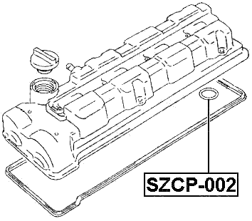 SZCP-002 - SEAL RING, SPARK PLUG TUBE
