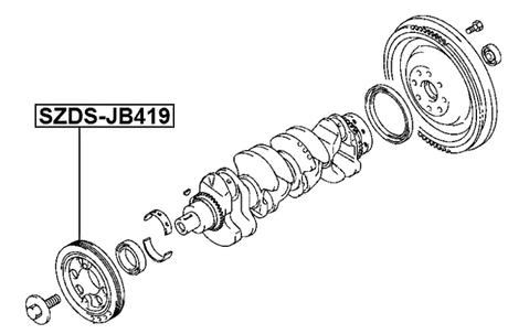 SZDS-JB419 - CRANKSHAFT PULLEY