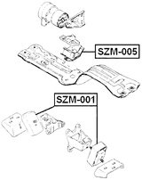 SZM-005 - REAR ENGINE MOUNT AT