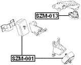 SZM-013 - REAR ENGINE MOUNT
