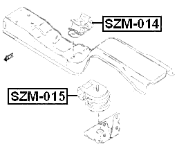 SZM-015 - FRONT ENGINE MOUNT (HYDRO)