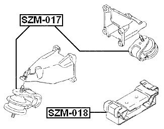 SZM-017 - FRONT ENGINE MOUNT (HYDRO)