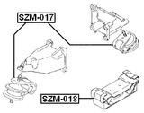 SZM-017 - FRONT ENGINE MOUNT (HYDRO)