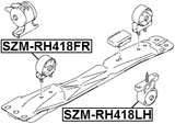 SZM-RH418FR - FRONT ENGINE MOUNT