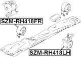 SZM-RH418LH - LEFT ENGINE MOUNT