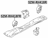 SZM-RH418R - REAR ENGINE MOUNT