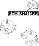 SZM-SN413RR - REAR ENGINE MOUNT