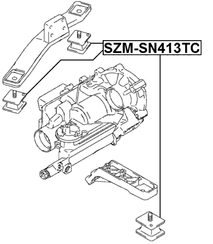 SZM-SN413TC - TRANSFER GEAR BOX MOUNT