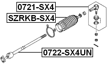 SZRKB-SX4 - STEERING GEAR BOOT