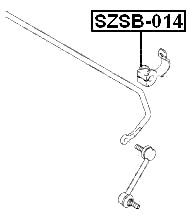 SZSB-014 - REAR STABILIZER BAR BUSH D14